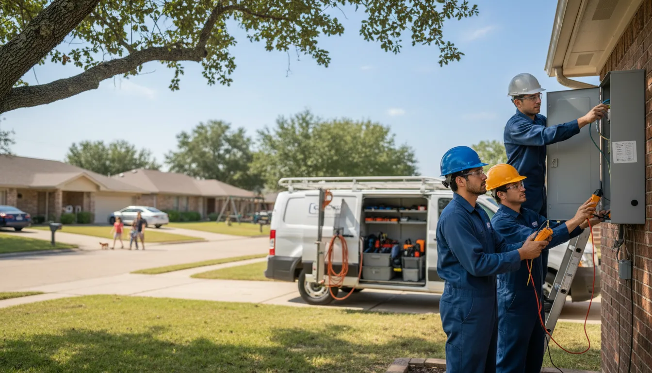 Certified electrician providing emergency electrical services in Martinsburg, IA
